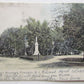 VINTAGE 1907 UNDIVIDED POSTCARD SOLDIER'S MONUMENT FLEMINGTON NJ NEW JERSEY