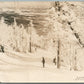 STOWE VT LORD SKIING TRAIL VINTAGE REAL PHOTO POSTCARD RPPC
