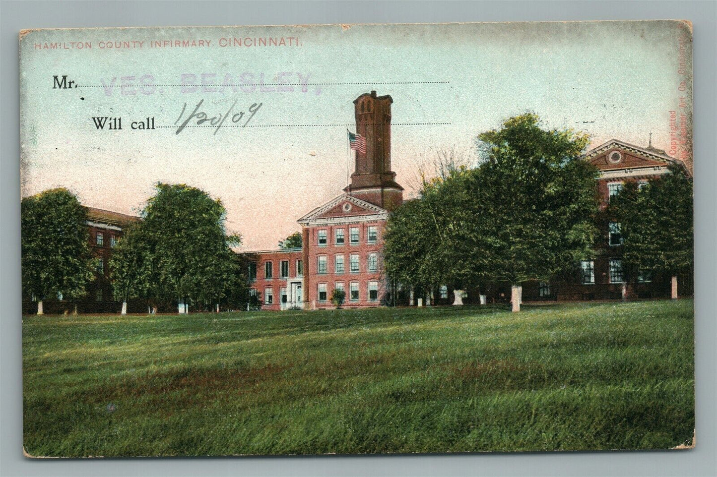 CINCINNATI OH TEA COFFEEE CIGARS WEBSTER & CO. ADVERTISING ANTIQUE POSTCARD