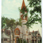 ANTIQUE POSTCARD TRINITY CHURCH WATERTOWN N.Y.