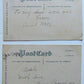 VINTAGE PAIR OF ARTIST SIGNED UNDIVIDED POSTCARDS