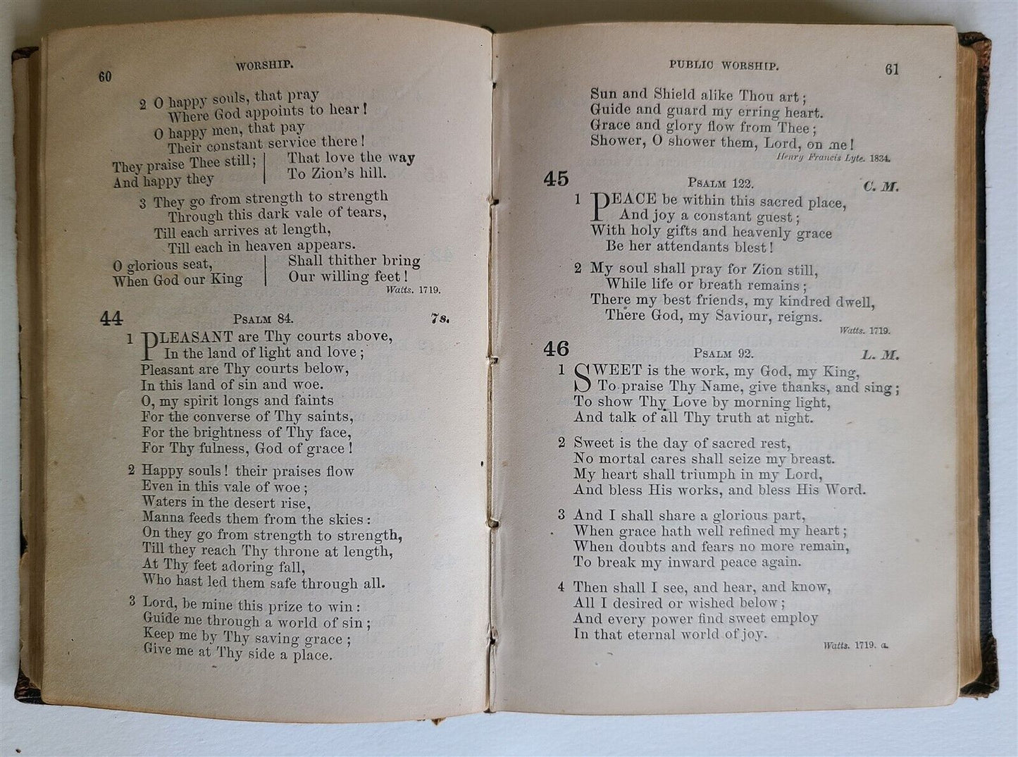 1880 CHURCH BOOK for LUTHERAN CONGREGATIONS antique NICE LEATHER BINDING