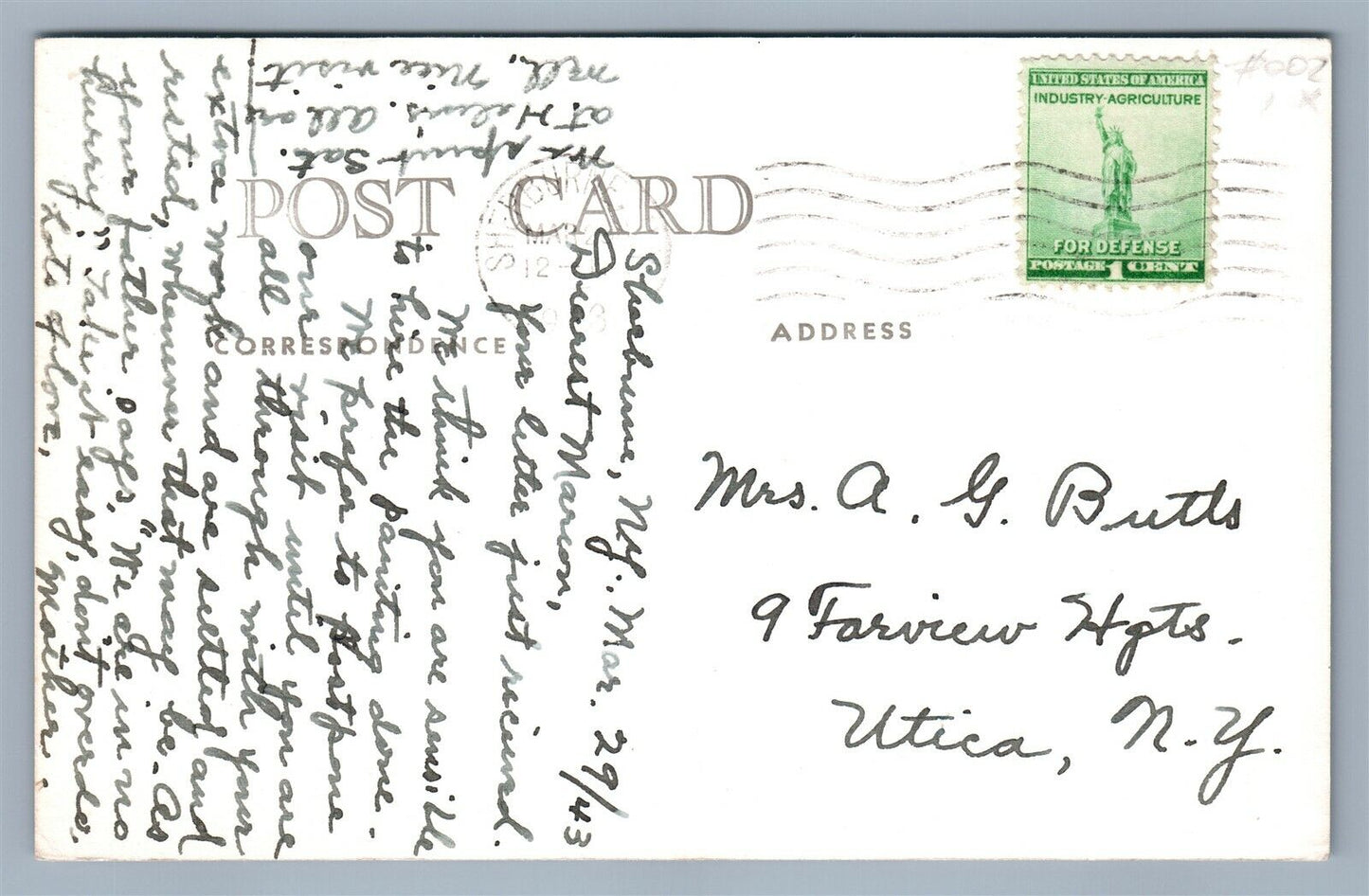 SHERBURNE NY CONGREGATIONAL CHURCH VINTAGE REAL PHOTO POSTCARD RPPC