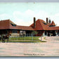 KALAMAZOO MI RAILROAD DEPOT ANTIQUE POSTCARD railway train station