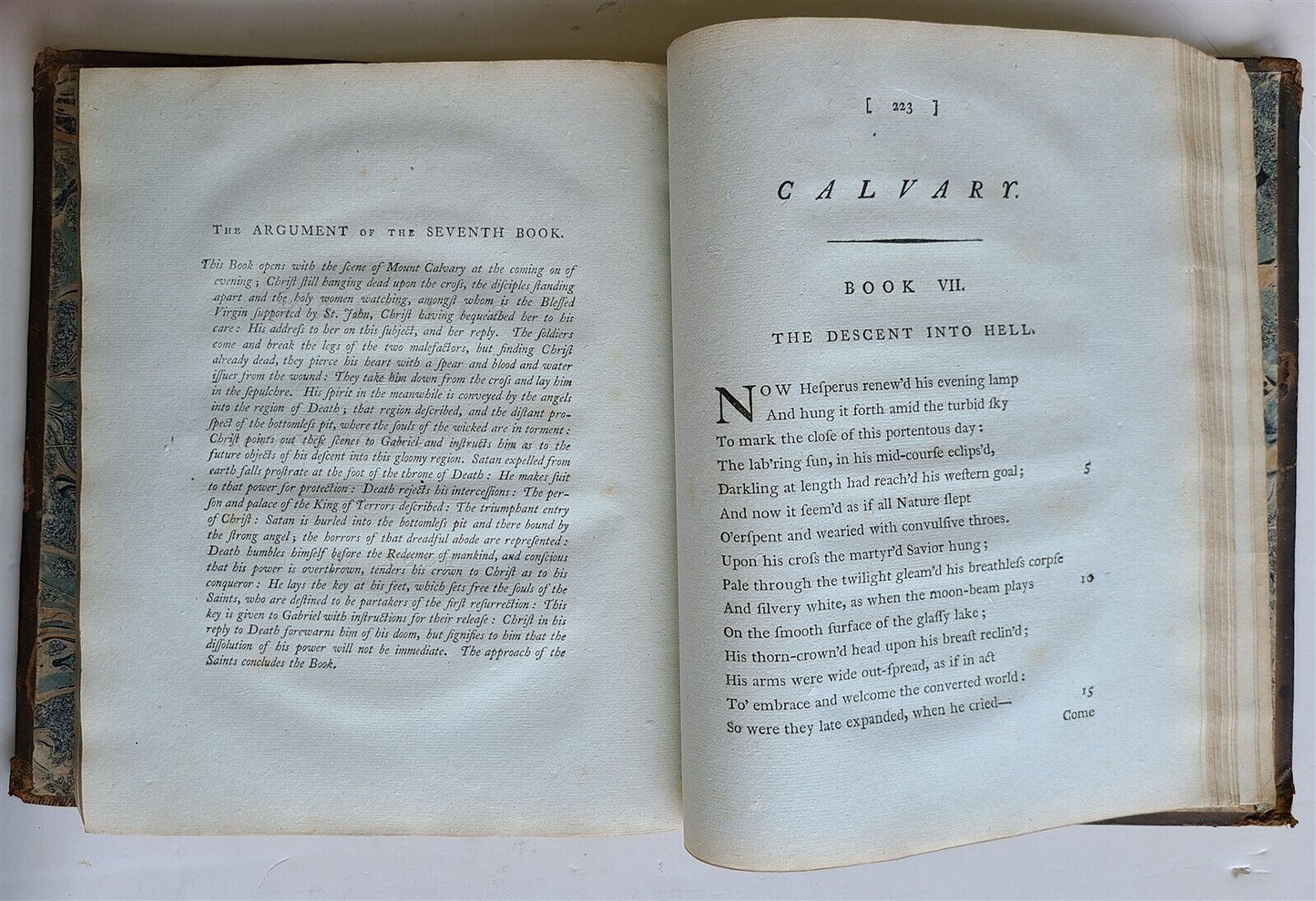 1792 Calvary Or The Death of Christ in ENGLISH antique POETRY