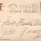 SHIP EMBOSSED 1906 UNDIVIDED ANTIQUE POSTCARD