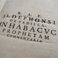 1697 VELLUM BOUND ANTIQUE FOLIO S. Francisci In Habacuc Prophetam Commentaria