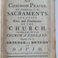 1762 BOOK OF COMMON PRAYER in ENGLISH w/ PSALMS of DAVID ANTIQUE