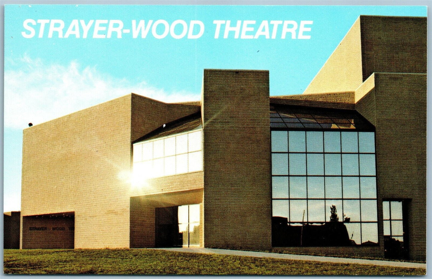 CEDAR FALLS IA UNIVERSITY STRAYER WOOD THEATRE VINTAGE POSTCARD