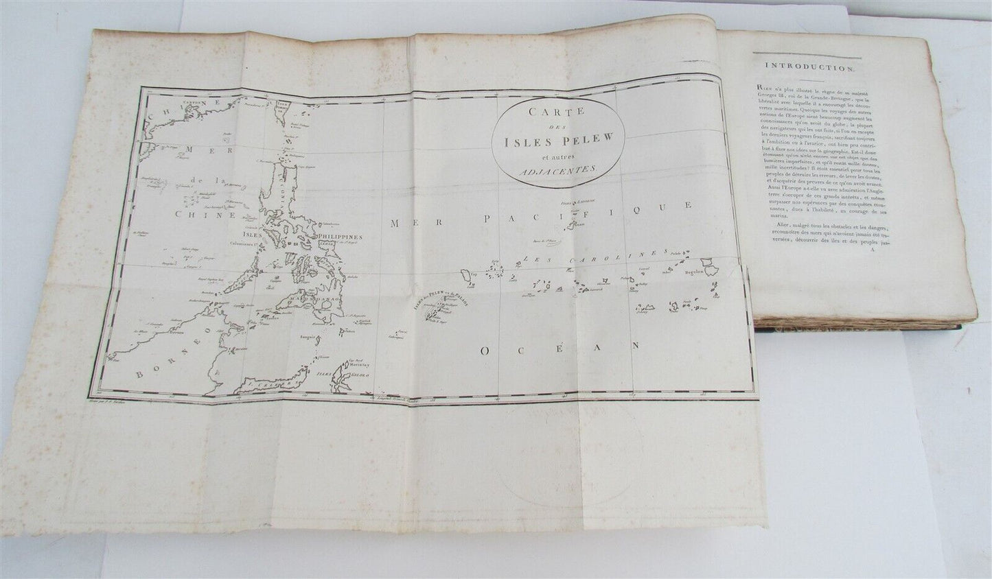 1788 Relation des Iles Pelew by G. Keate PALAU ISLANDS TRAVEL ANTIQUE rare