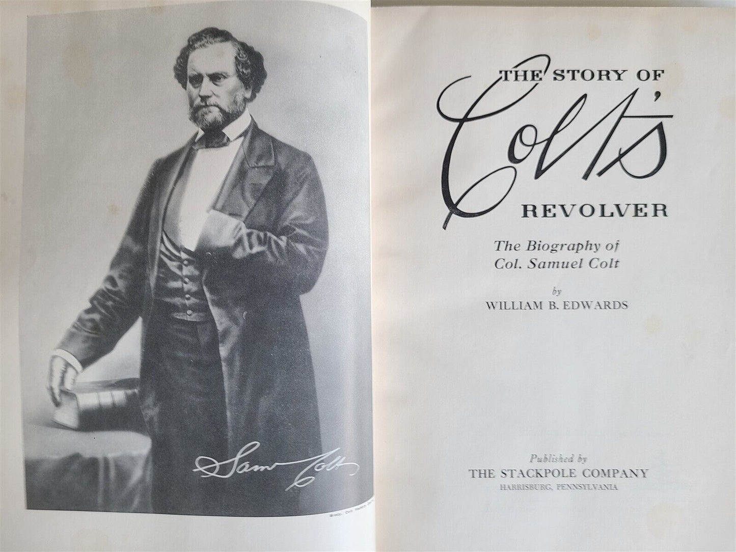 THE STORY of COLTS REVOLVER by William Edwards ILLUSTRATED 1953 vintage