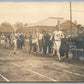 ATHLETICS SPORT COMPETITION FINISH 1/4 MILE ANTIQUE REAL PHOTO POSTCARD RPPC