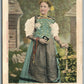 SWITZERLAND UNTERMALDEN ANTIQUE POSTCARD w/ STAMPS
