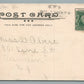GLASSBORO NJ PUBLIC FOUNTAIN ANTIQUE POSTCARD