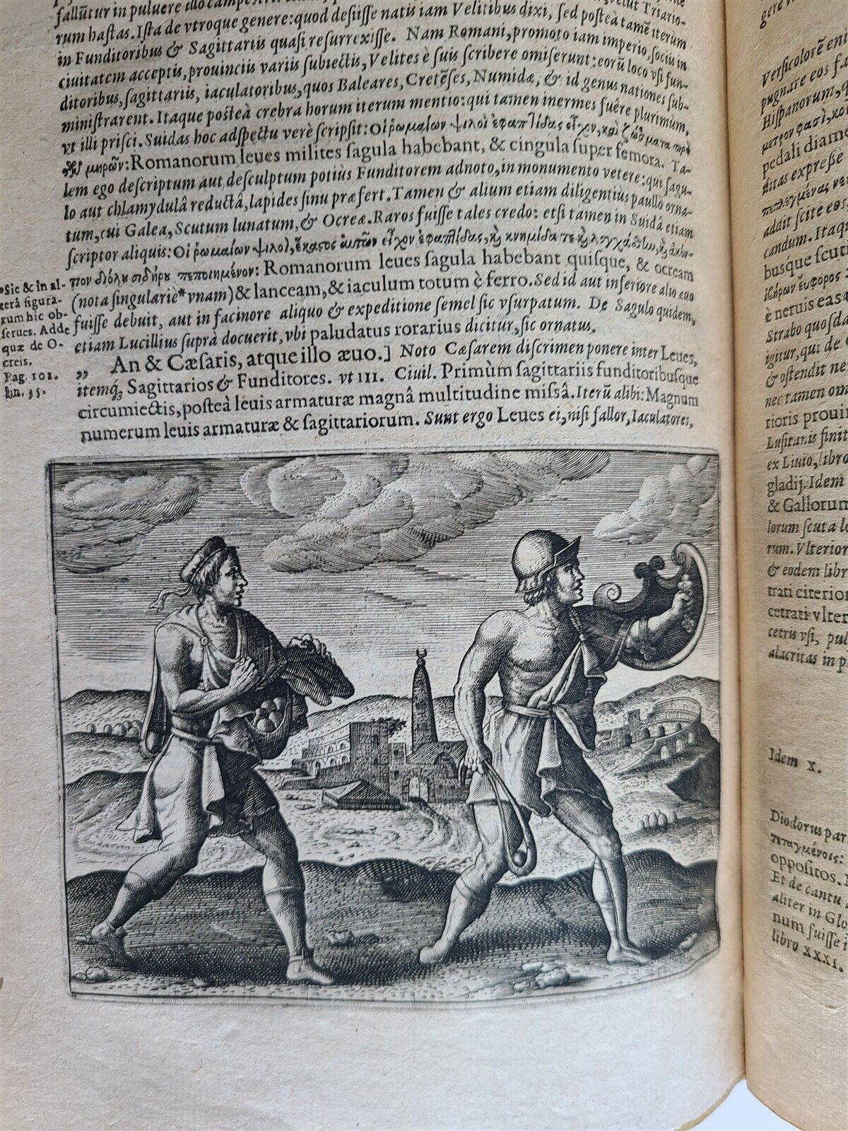 1602 DE MILITIA ROMANA by LIPSIUS antique ILLUSTRATED WARFARE Plantiniana