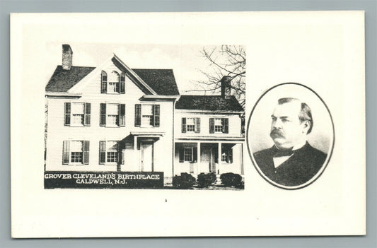 CALDWELL NJ GROVER CLEVELAND'S BIRTHPLACE VINTAGE REAL PHOTO POSTCARD RPPC