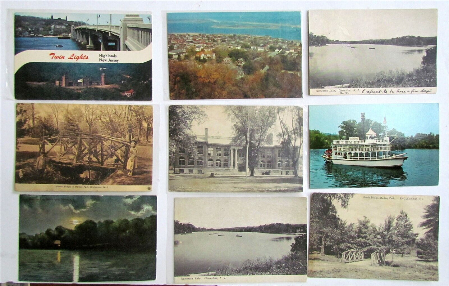 MIXED LOT NEW JERSEY NJ 33 ANTIQUE & VINTAGE POSTCARDS FREEHOLD HIGHLANDS DOVER