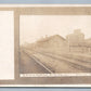 CLARENCE IA RAILROAD RAILWAY STATION DEPOT ANTIQUE REAL PHOTO POSTCARD RPPC