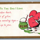 AMELIA OH VALENTINE POST CARD MANUFACTURE ADVERTISING ANTIQUE POSTCARD