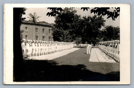 NAVAL STATION GREAT LAKES NORTH CHICAGO IL VINTAGE REAL PHOTO POSTCARD RPPC