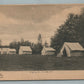 POCONO PINES PA TENT VIEW ANTIQUE POSTCARD