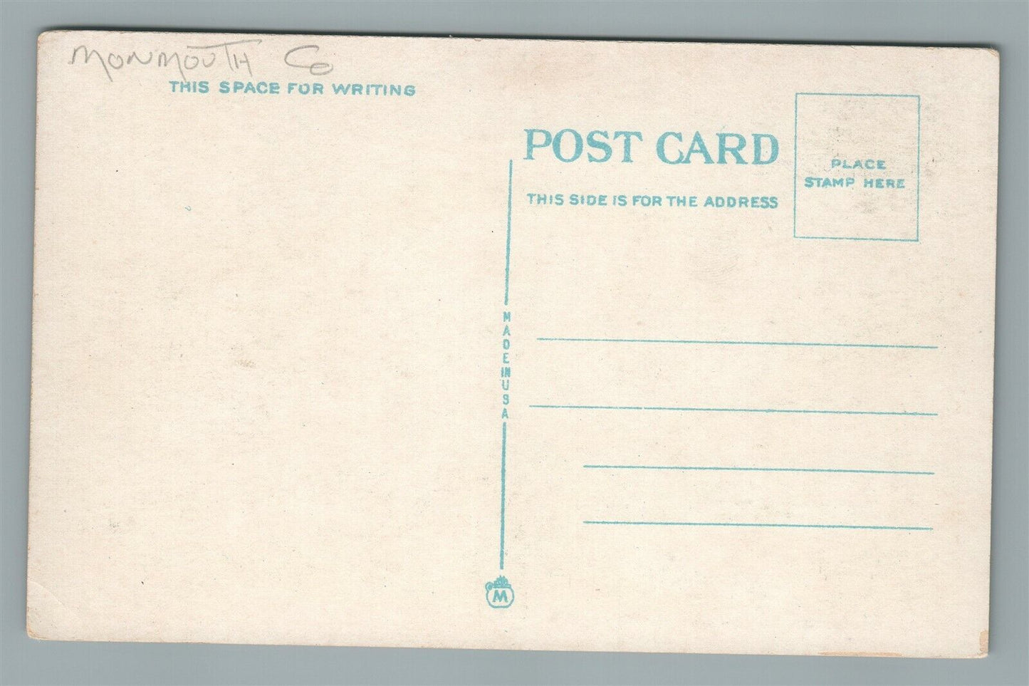 ASBURY PARK NJ JEFFERSON HOTEL ANTIQUE POSTCARD