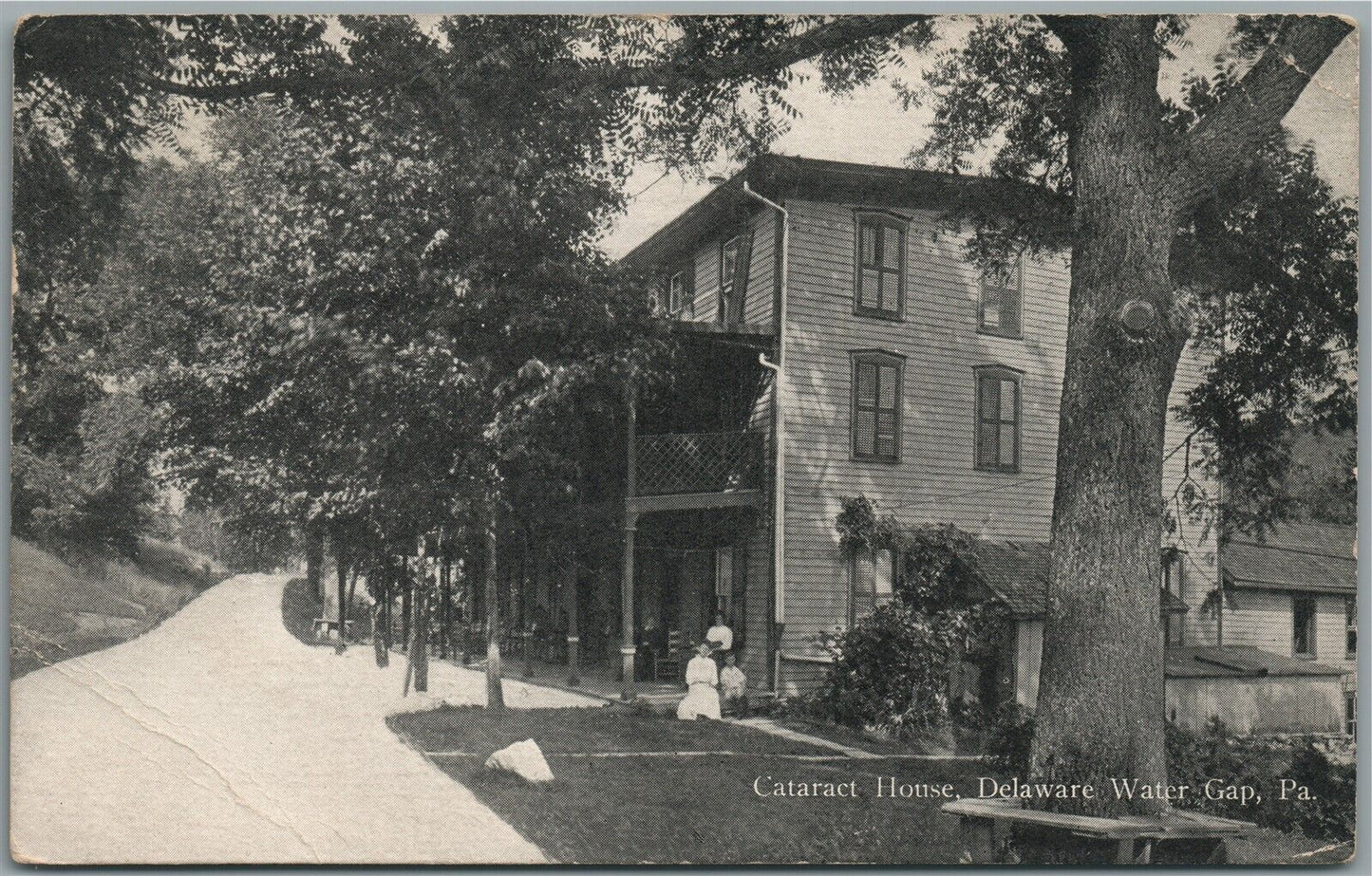 DELAWARE WATER GAP PA CATARACT HOUSE ANTIQUE POSTCARD