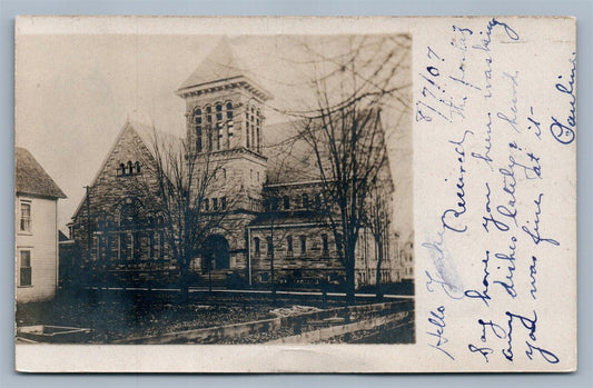TITUSVILLE PA 1907 REAL PHOTO POSTCARD RPPC