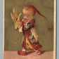 HORSEHEADS NY CORSET & SHOES ADVERTISING ANTIQUE TRADE CARD