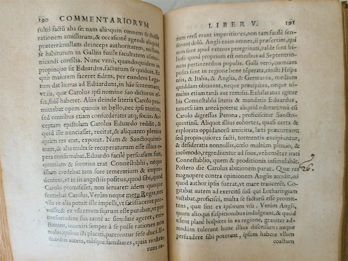 1545 FRENCH HISTORY by Philippe de Commines antique VELLUM BINDING 16th CENTURY