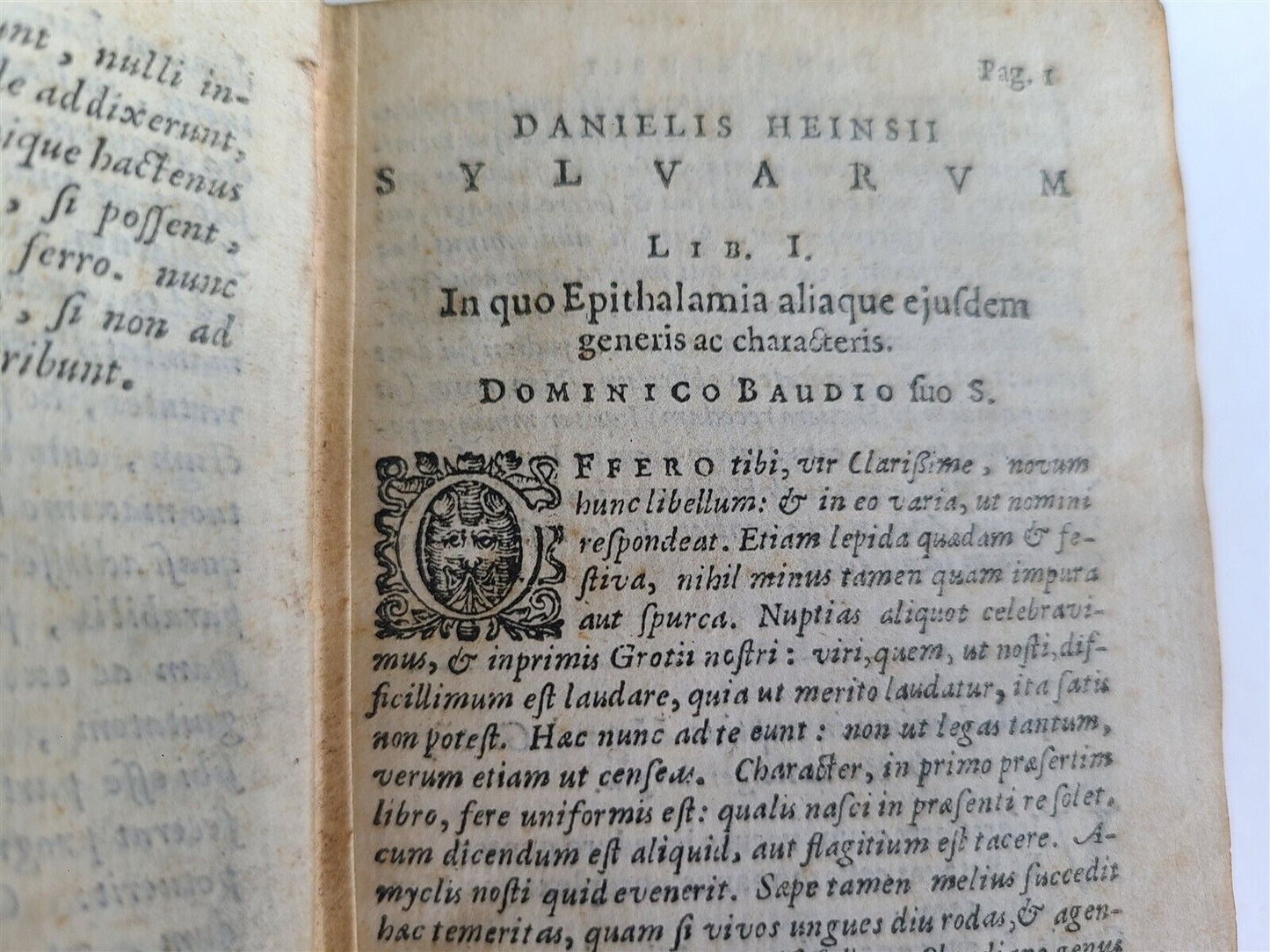 1649 POETRY LATIN & GREEK by Daniel Heinsius antique Poemata Latina et Graeca