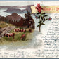 GRUSS AUS EMSIGENALP SWITZERLAND UNDIVIDED ARTISTIC ANTIQUE POSTCARD