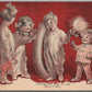 KIDS w/ TOY DOLL TIME TO RE-TIRE (BUY FISK) ANTIQUE POSTCARD