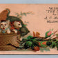 BELLOWS FALLS VT ANTIQUE VICTORIAN TRADE CARD SMOKE THE DEACON ADVERTISING