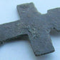 RUSSIAN 17th CENTURY ANTIQUE BRASS NECK CROSS icon