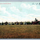 NORTH DAKOTA HARVESTING ANTIQUE POSTCARD