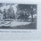VINTAGE 1912 POSTCARD MAPLE STREET LOOKING NORTH BROOKLYN PA