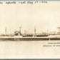 MILITARY SHIP USS CHIPOLA VINTAGE REAL PHOTO POSTCARD RPPC