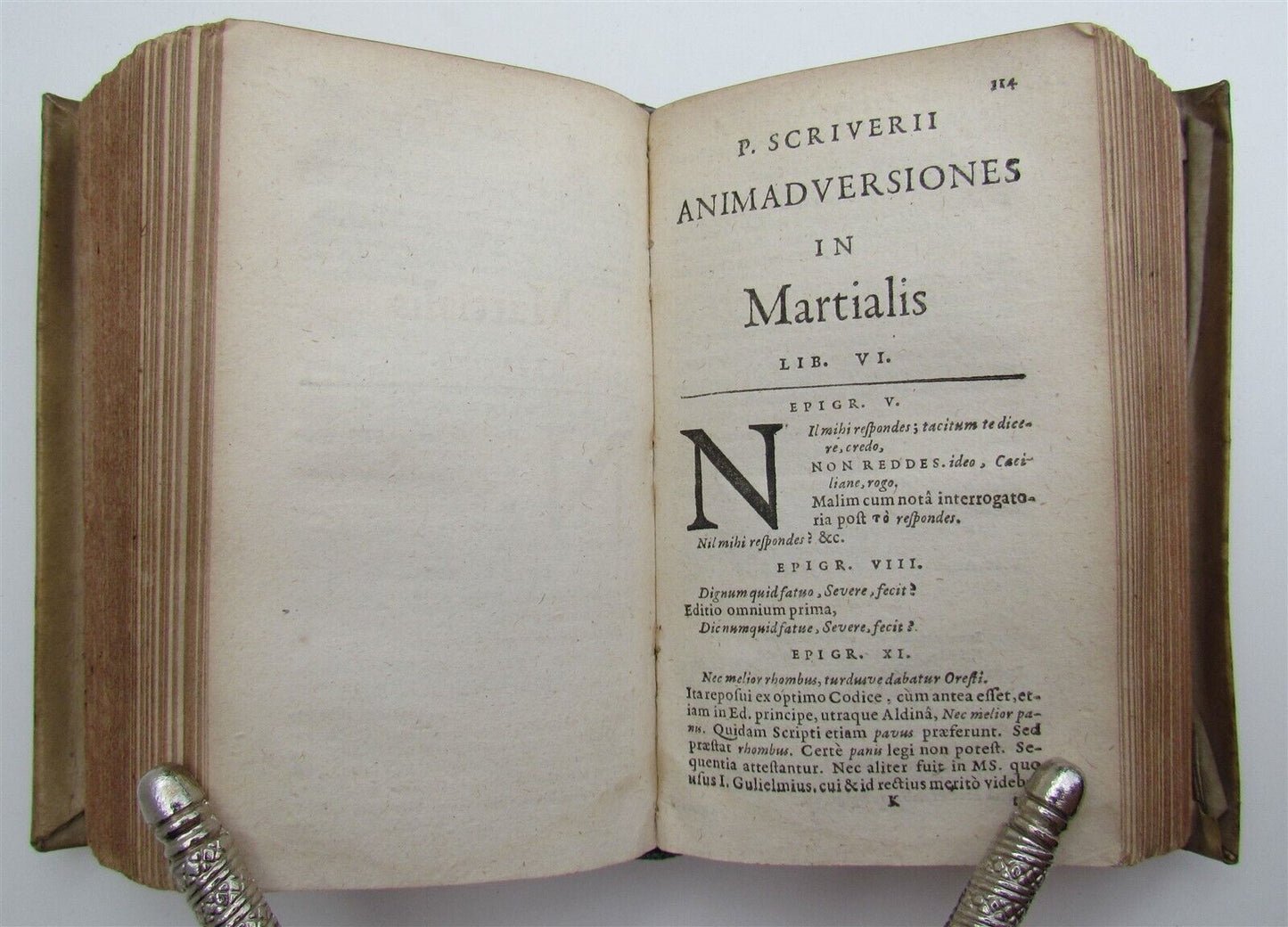 1618 MARTIALIS EPIGRAMMATION ROMAN LIFE VELLUM BOUND ANTIQUE