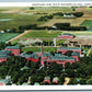 CEDAR FALLS IA AEROPLANE VIEW STATE TEACHERS COLLEGE ANTIQUE POSTCARD