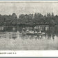 ALCYON LAKE NJ BOATING 1906 UNDIVIDED ANTIQUE POSTCARD
