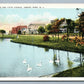 ASBURY PARK NJ SUNSET LAKE & FIFTH AVE. ANTIQUE POSTCARD