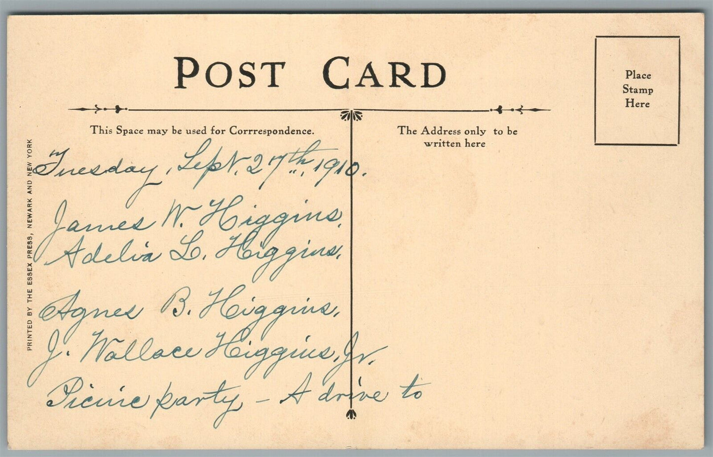 SCOTCH PLAINS NJ YE OLDE BRASS KETTLE INN ANTIQUE POSTCARD