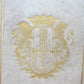 1740 PHARSALIA by LUCAN ARMORIAL VELLUM BINDING antique De Bello Civili