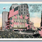 ATLANTA GA 1917 RECEPTION GEN. WOOD FLAG RAISING DAY ANTIQUE POSTCARD