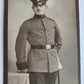 GERMAN SOLDIER w/ SWORD WWI ERA ANTIQUE CDV PHOTO