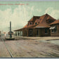 WASHINGTON PA RAILROAD STATION RAILWAY TRAIN DEPOT ANTIQUE POSTCARD