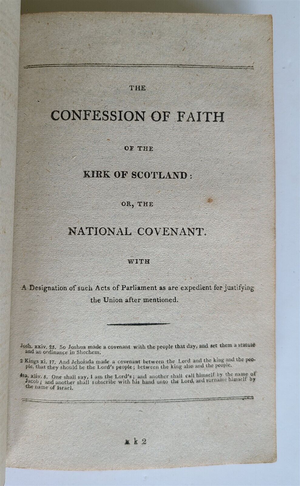 1812 Confession of Faith in ENGLISH antique EARLY AMERICANA Philadelphia