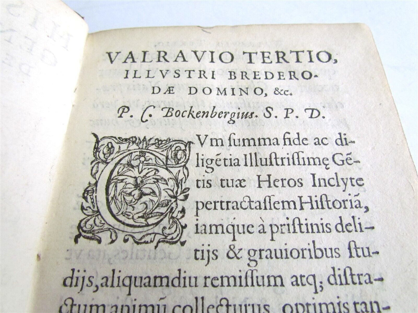 1587 HISTORY OF HOLLAND by Bockenberg antique 16th CENTURY in LATIN