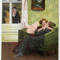 ANTIQUE ROMANTIC POSTCARD - HUSBAND & LOVERS